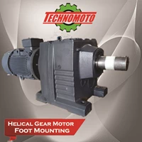 Technomoto Helical Gear motor Foot Mounting